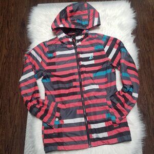 Free Culture | Hooded Striped Rain Jacket Coat 16